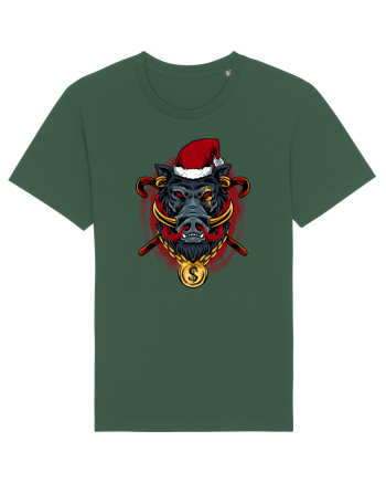 GOLDEN SANTA BOAR Bottle Green