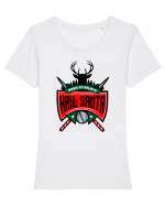 HAIL SANTA Tricou mânecă scurtă guler larg fitted Damă Expresser