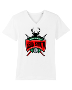 HAIL SANTA Tricou mânecă scurtă guler V Bărbat Presenter