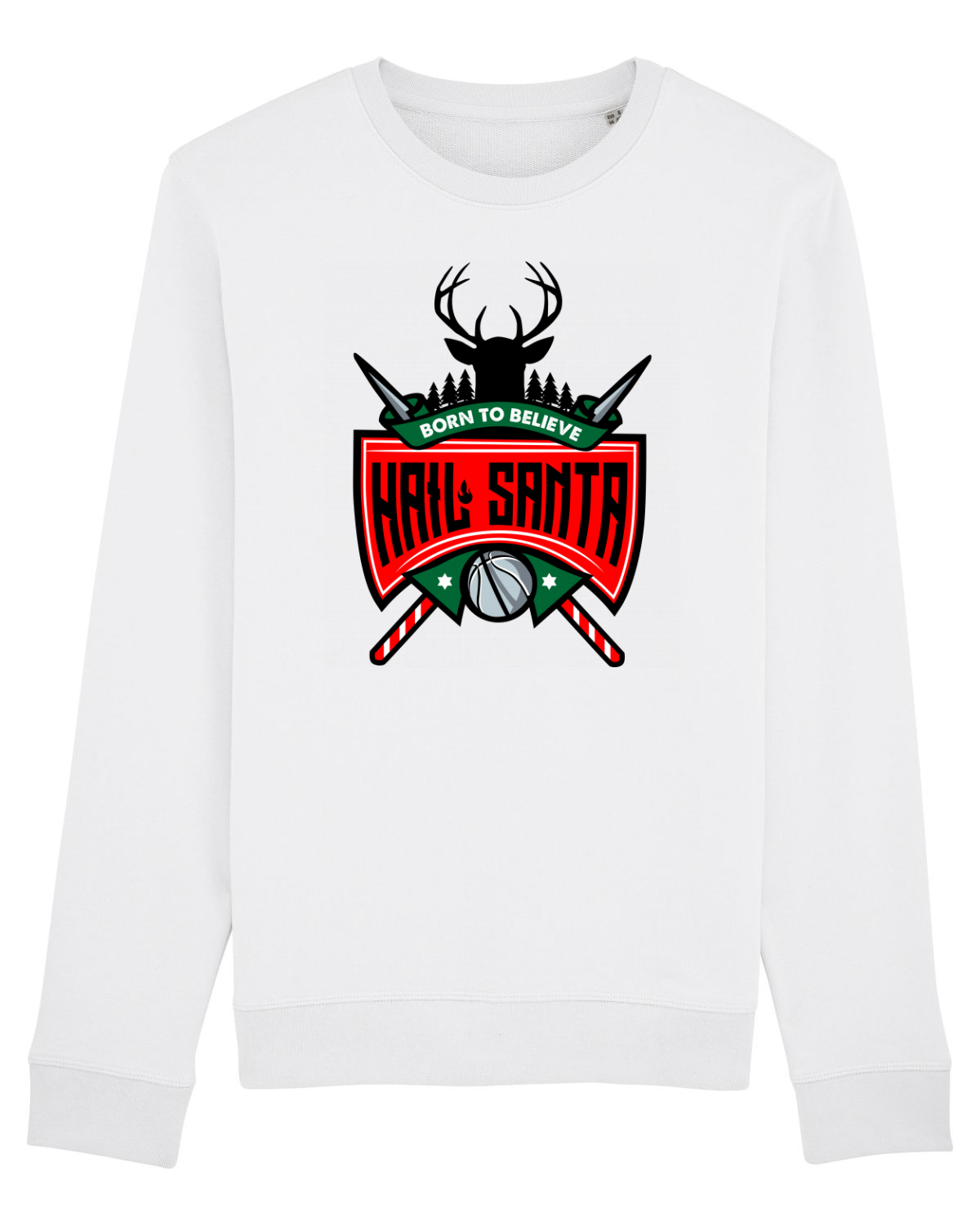 Bluză mânecă lungă Unisex Rise White