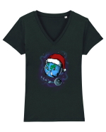 HAPPY EARTH Tricou mânecă scurtă guler V Damă Evoker