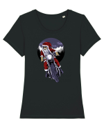HOLIDAY ADVENTURE SANTA RIDER Tricou mânecă scurtă guler larg fitted Damă Expresser