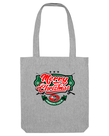 Merry christmas Fishing Club Heather Grey