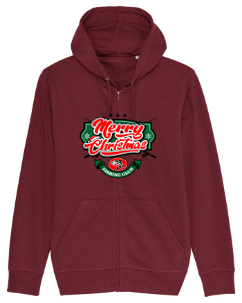 Merry christmas Fishing Club Burgundy