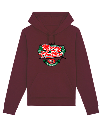 Merry christmas Fishing Club Burgundy