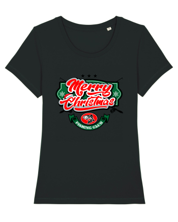 Merry christmas Fishing Club Black