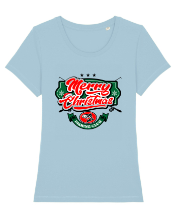 Merry christmas Fishing Club Sky Blue