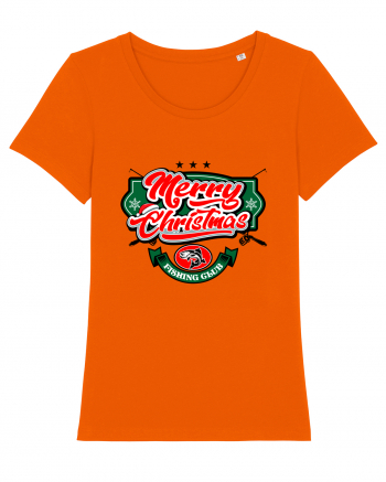 Merry christmas Fishing Club Bright Orange