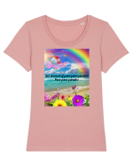 Paradise Tricou mânecă scurtă guler larg fitted Damă Expresser