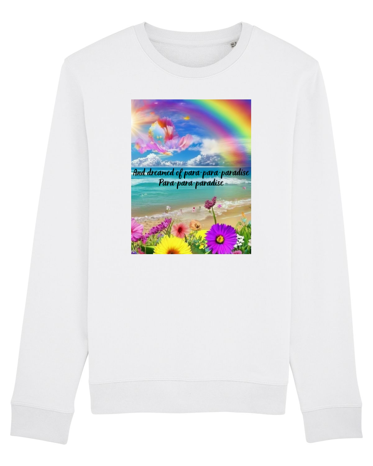 Bluză mânecă lungă Unisex Rise White
