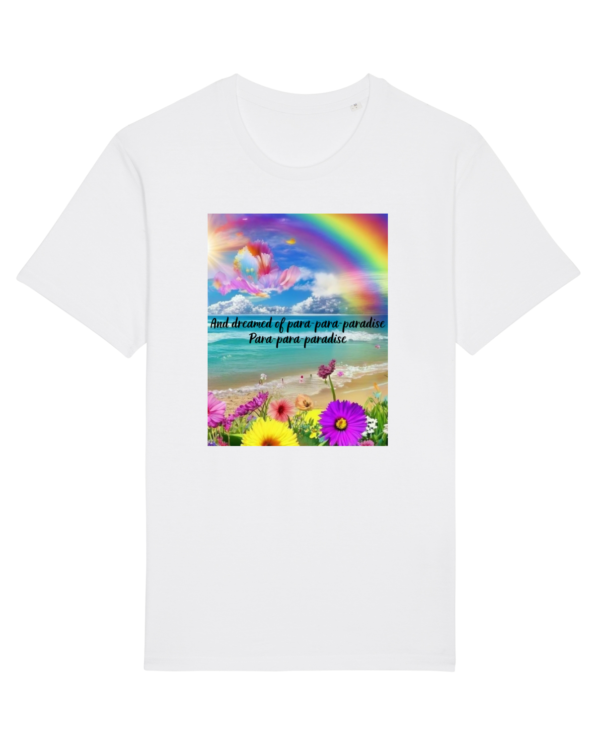 Tricou mânecă scurtă Unisex Rocker White