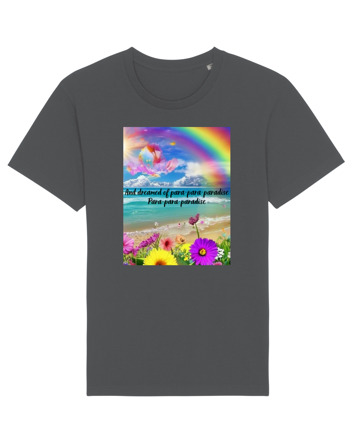 Tricou mânecă scurtă Unisex Rocker Anthracite