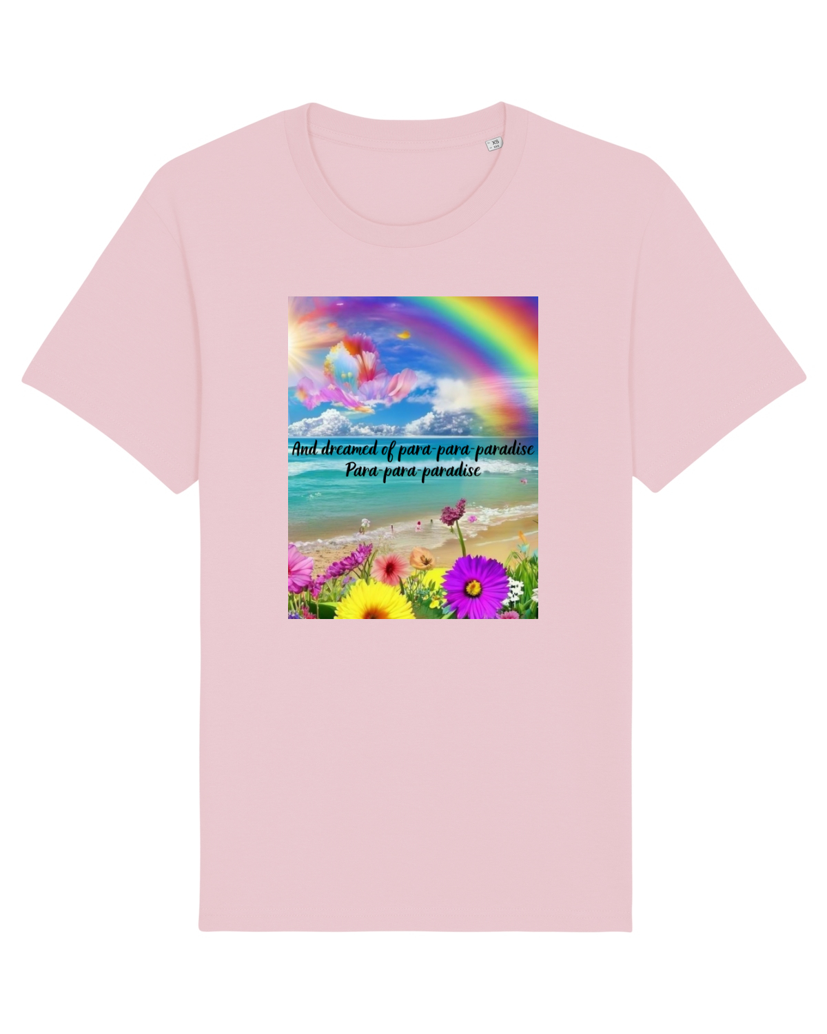 Tricou mânecă scurtă Unisex Rocker Cotton Pink