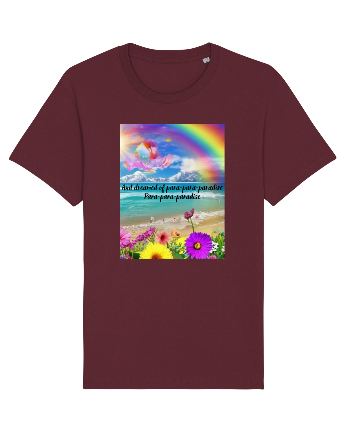 Tricou mânecă scurtă Unisex Rocker Burgundy