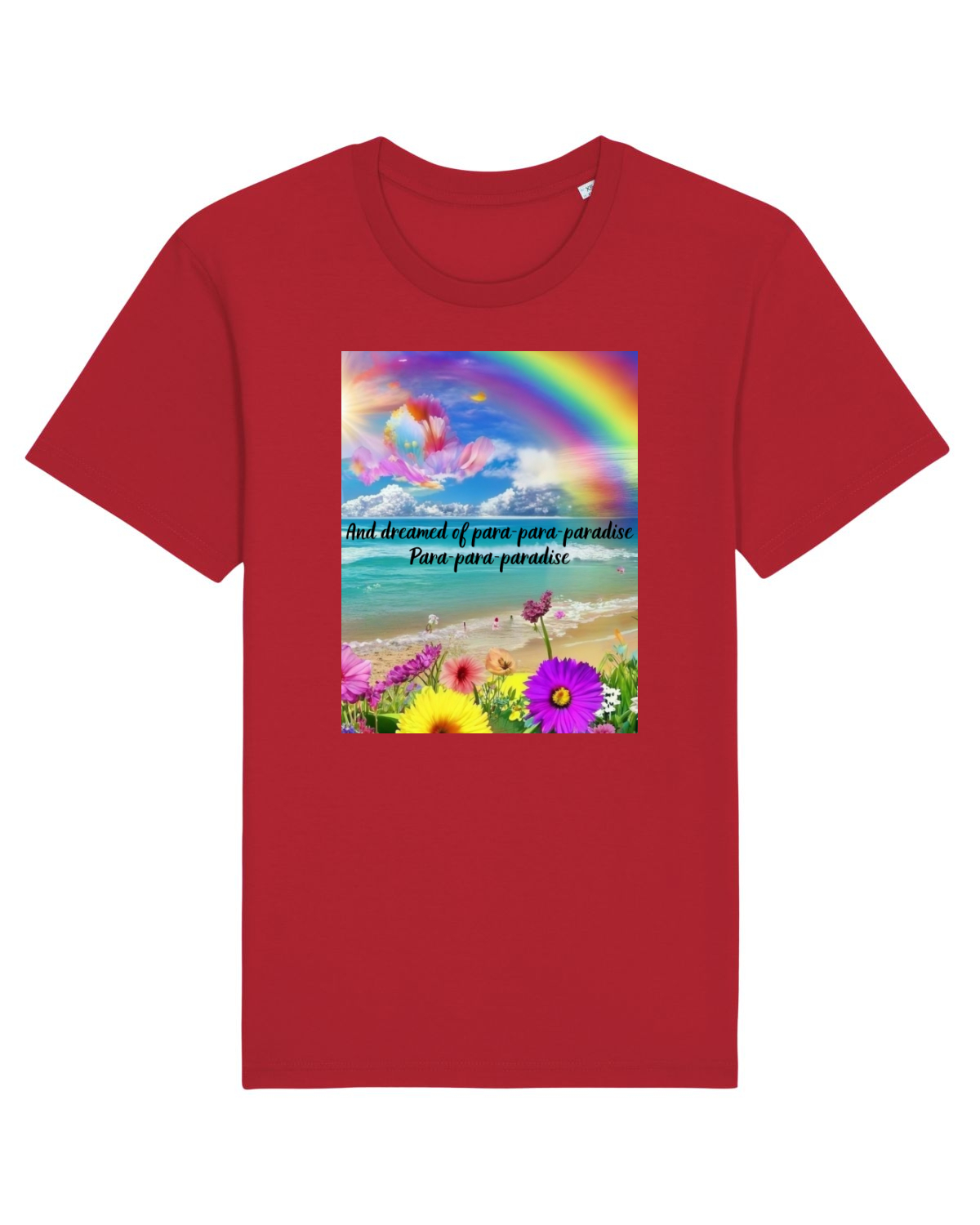 Tricou mânecă scurtă Unisex Rocker Red