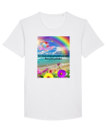 Paradise Tricou mânecă scurtă guler larg Bărbat Skater