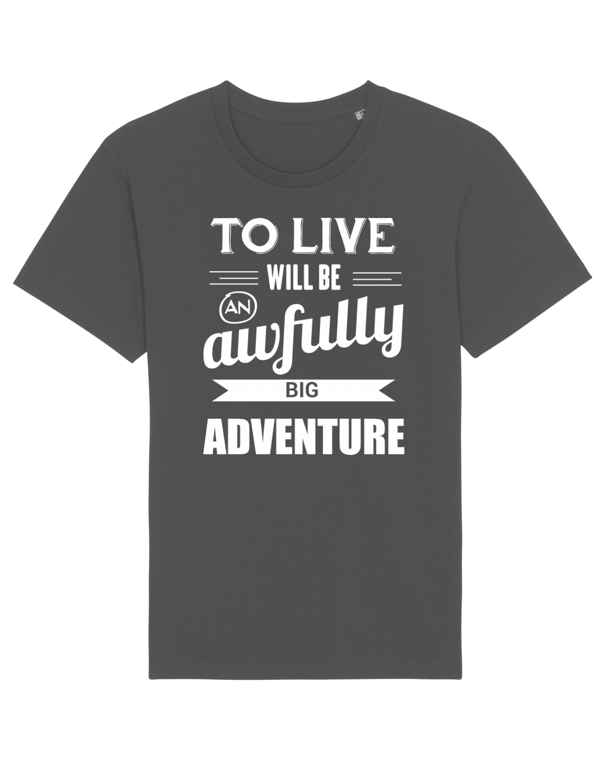 Tricou mânecă scurtă Unisex Rocker Anthracite