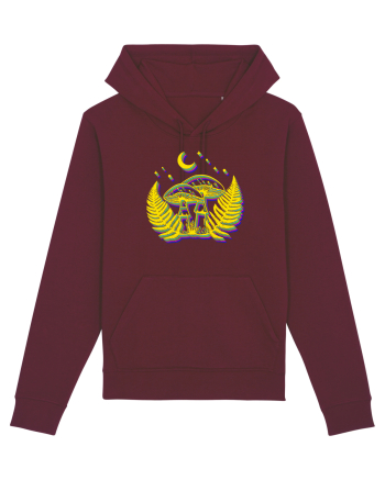 Neon mushrooms Burgundy