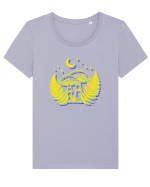 Neon mushrooms Tricou mânecă scurtă guler larg fitted Damă Expresser