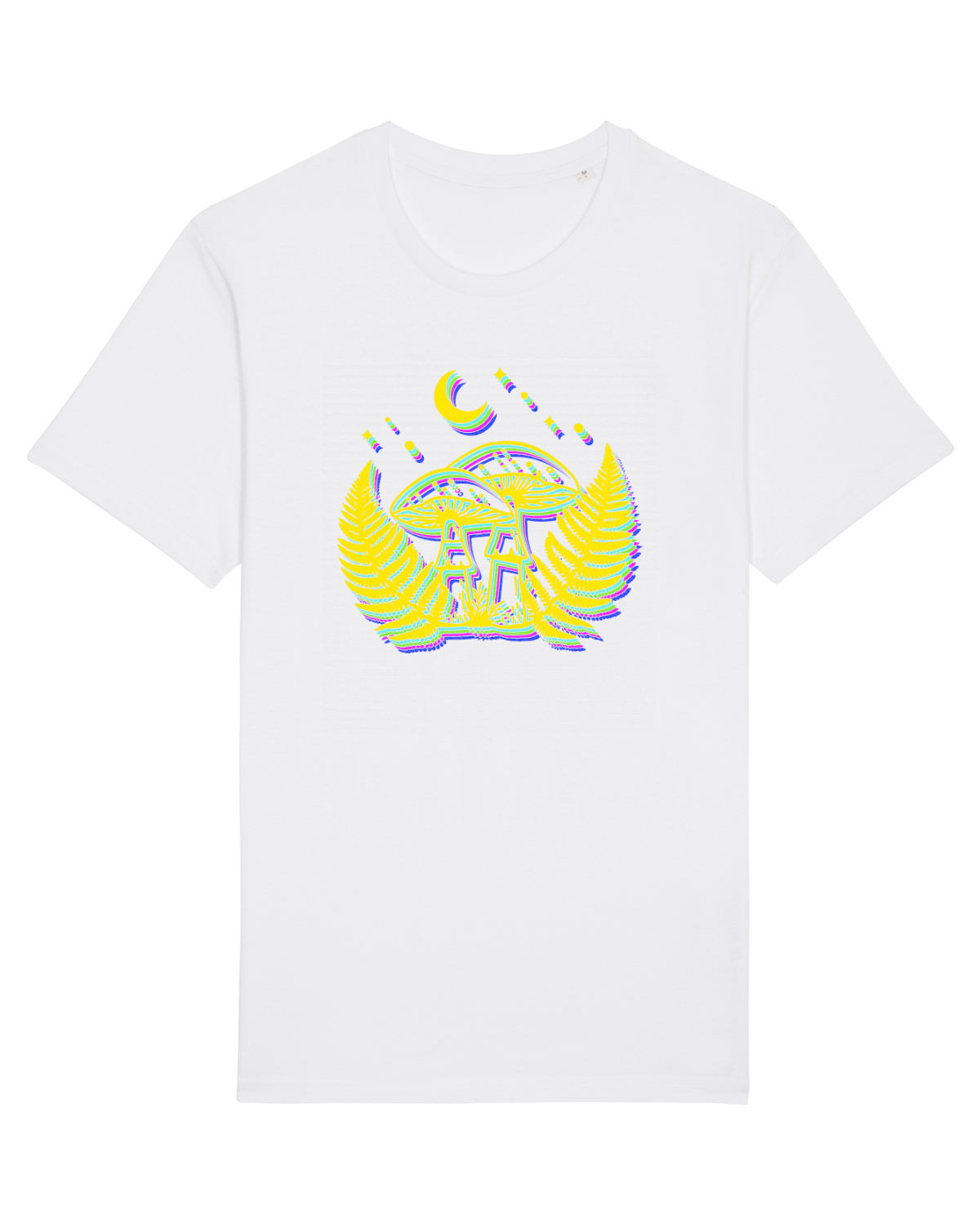 Tricou mânecă scurtă Unisex Rocker White
