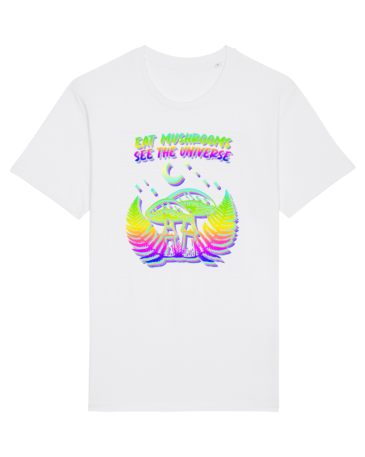 Tricou mânecă scurtă Unisex Rocker White