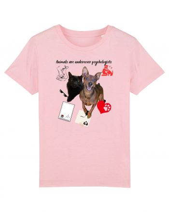 Animals are undercover psychologists Cotton Pink