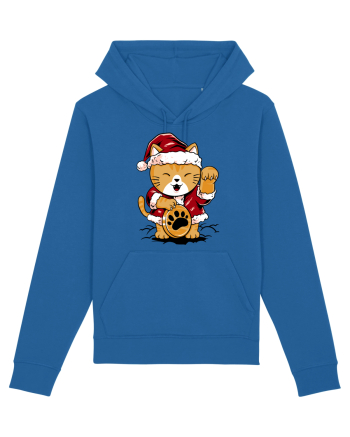 LUCKY MEOW SANTA Royal Blue