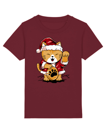 LUCKY MEOW SANTA Burgundy