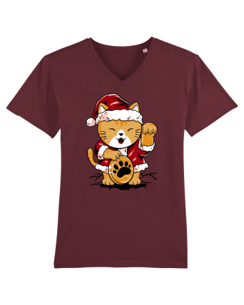 LUCKY MEOW SANTA Burgundy