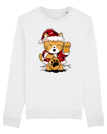 LUCKY MEOW SANTA White