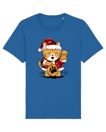 LUCKY MEOW SANTA Royal Blue