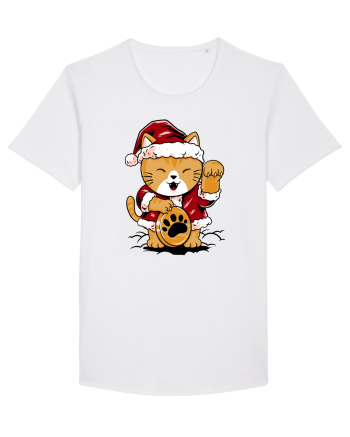 LUCKY MEOW SANTA White