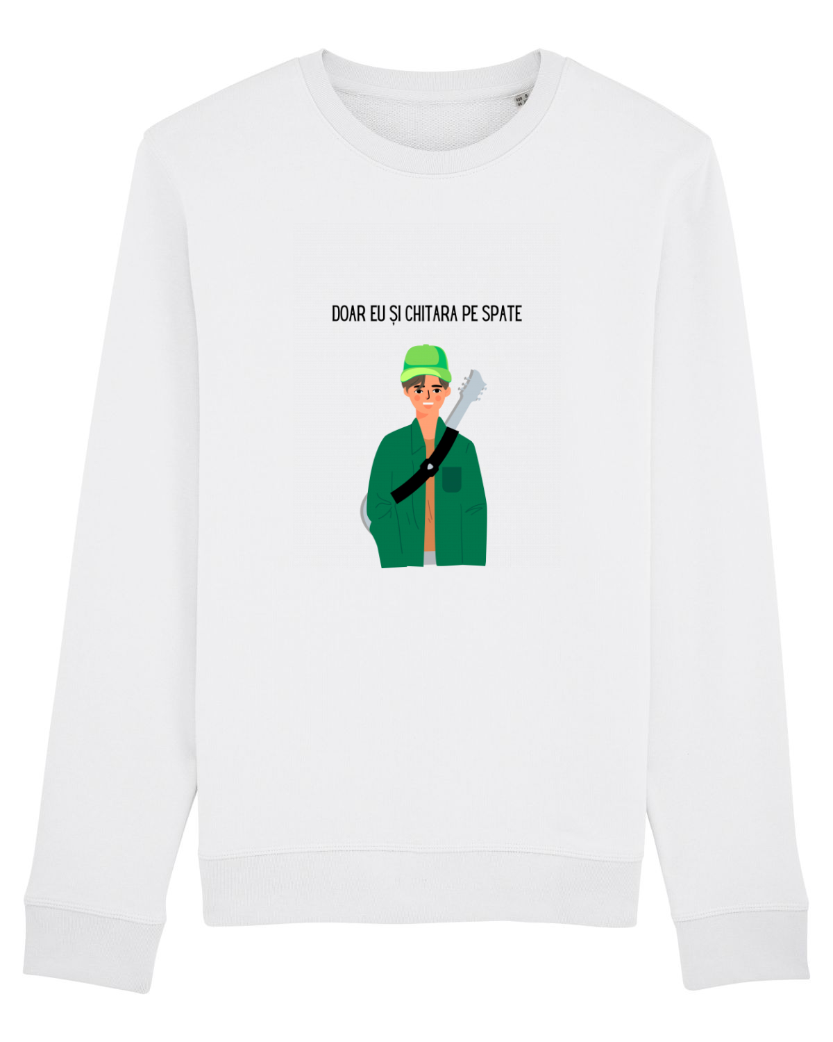 Bluză mânecă lungă Unisex Rise White