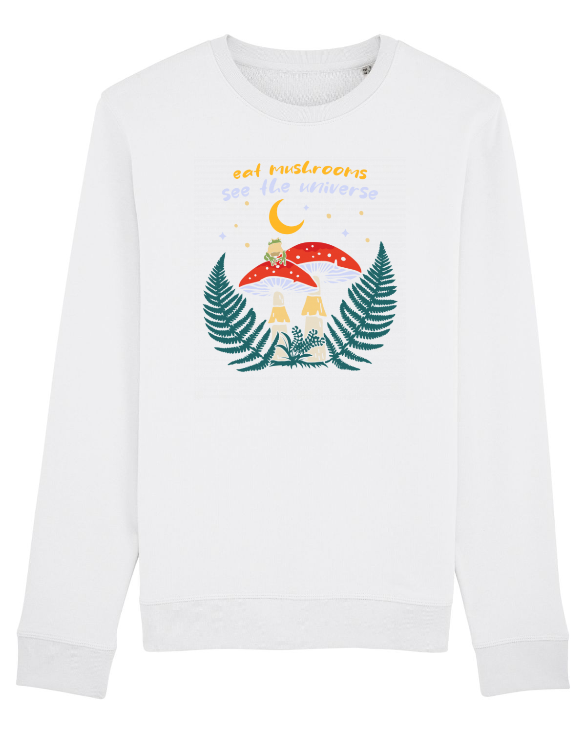 Bluză mânecă lungă Unisex Rise White