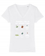 INSECTS Tricou mânecă scurtă guler V Damă Evoker