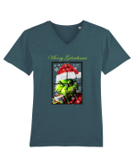Merry Grinchmas Tricou mânecă scurtă guler V Bărbat Presenter
