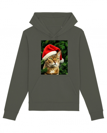 Cat in Christmas tree Khaki