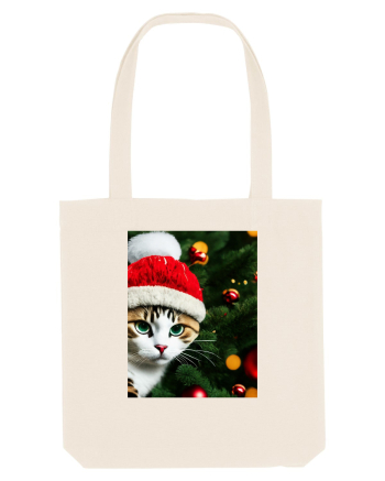 Cat in Christmas tree Natural