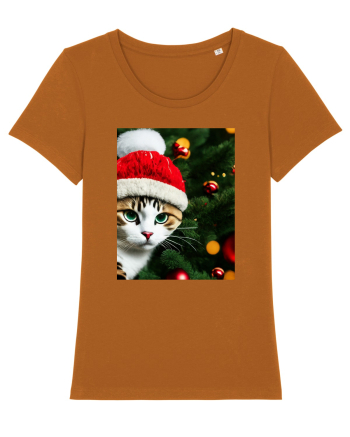 Cat in Christmas tree Roasted Orange
