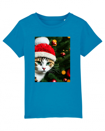 Cat in Christmas tree Azur