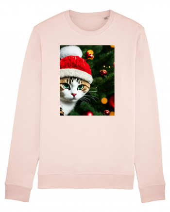 Cat in Christmas tree Candy Pink