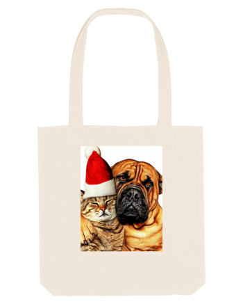 Dogs and cat in Christmas spirit Natural