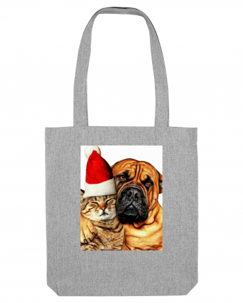 Dogs and cat in Christmas spirit Heather Grey