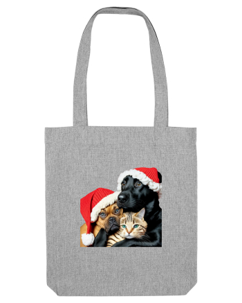 Dogs and cat in Christmas spirit Heather Grey