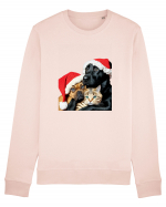 Dogs and cat in Christmas spirit Bluză mânecă lungă Unisex Rise