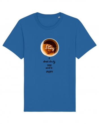 Cup of coffee. Enjoy all the simple thing in Your life.  Royal Blue