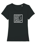 Căutând binele altora, îl găsim pe al nostru. Tricou mânecă scurtă guler larg fitted Damă Expresser