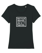 Mai mult darnic, dar si harnic Tricou mânecă scurtă guler larg fitted Damă Expresser