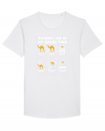 CAMEL Tricou mânecă scurtă guler larg Bărbat Skater