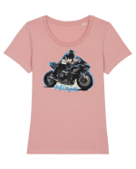 Motorcycles are always fun Tricou mânecă scurtă guler larg fitted Damă Expresser